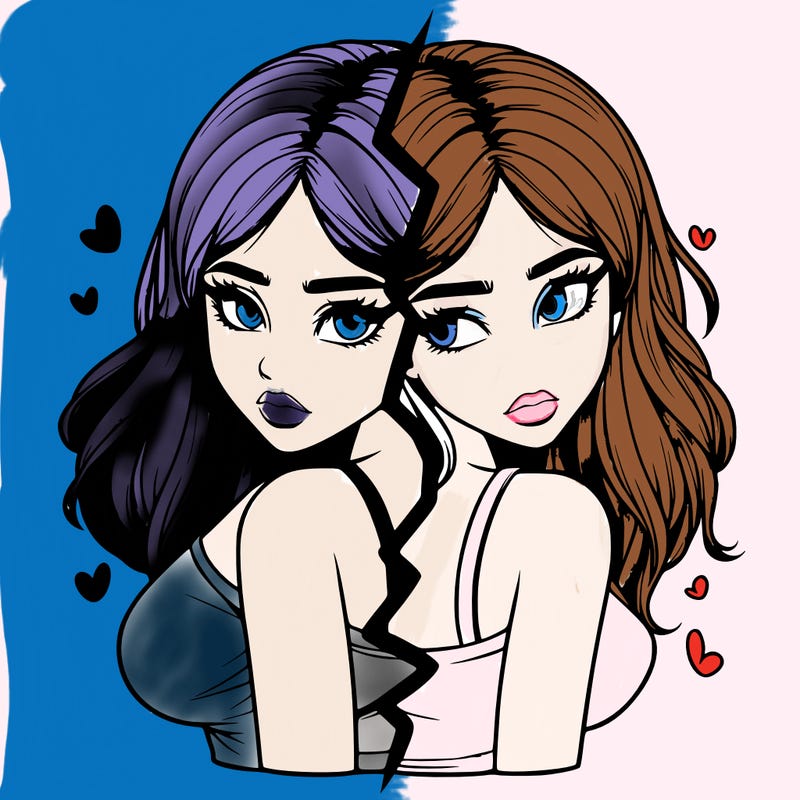 realistic girl split