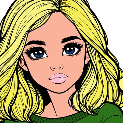 realistic girl whith cute eyes