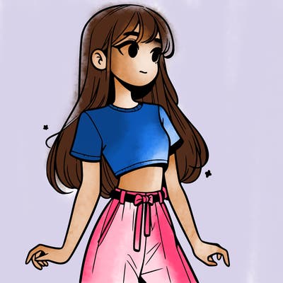 girl in a cute crop top