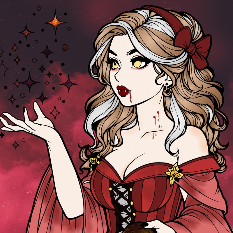 realistic women sorcerer using magic