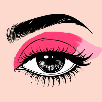 eye closed realistic