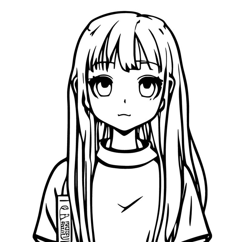 cute realistic manga girl