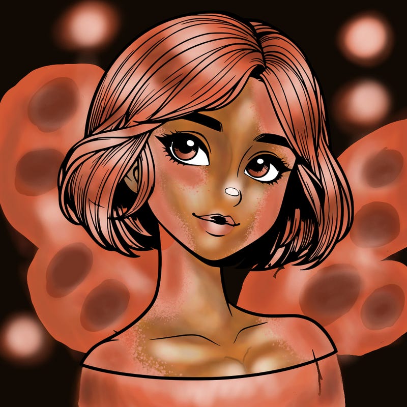 realistic girl with short hair