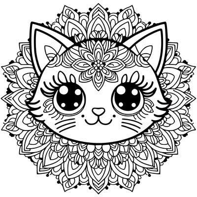 mandala cat