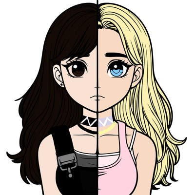 realistic girl split