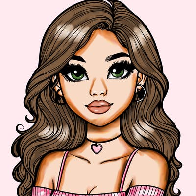 realistic pretty girl