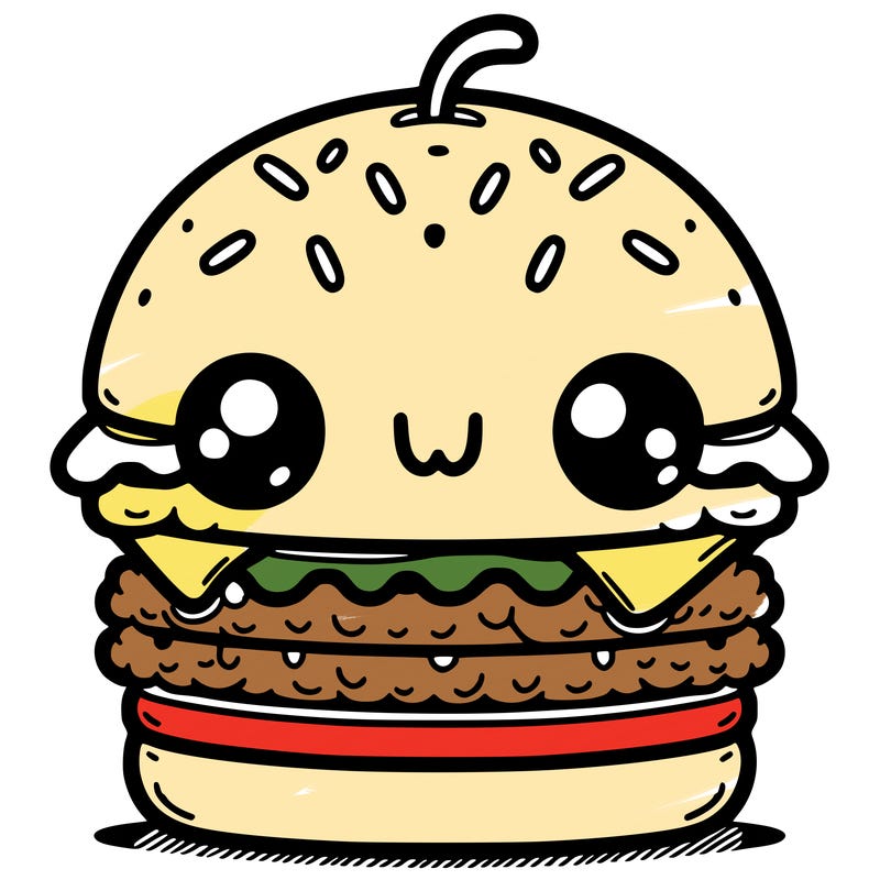 burger cute