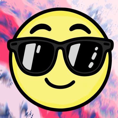 emoji with sunglasses