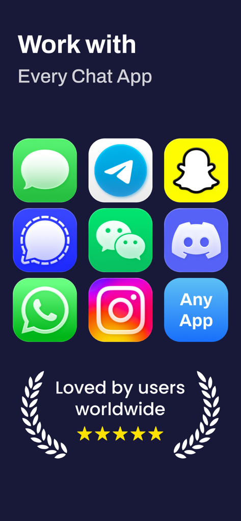 iMessage、WhatsApp、Telegram、Discordを含む、テキストエクスポートに対応したメッセージングアプリのリスト。