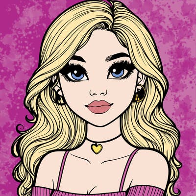 realistic pretty girl