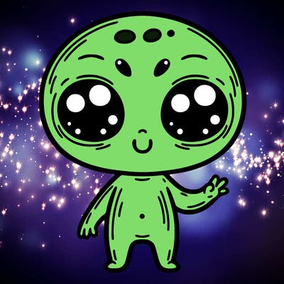 alien cute
