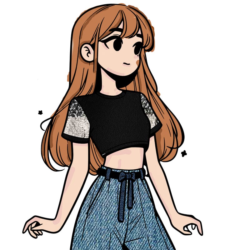 girl in a cute crop top