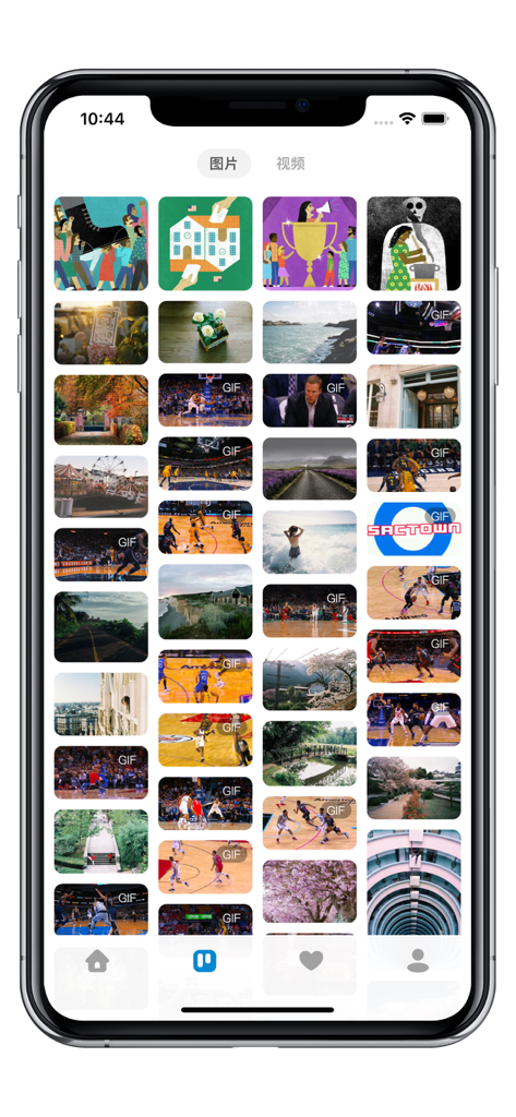 Tumbot - Tumbot app interface showing a clean grid of images and GIFs with a native browsing experience.