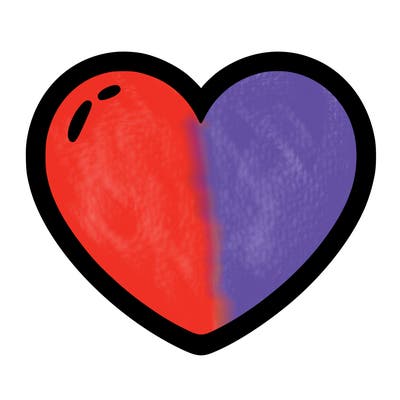 a blank heart