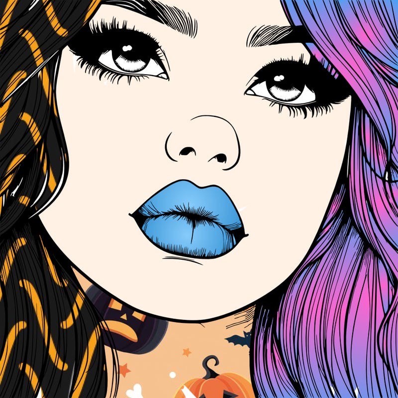 really realistic girl with lips