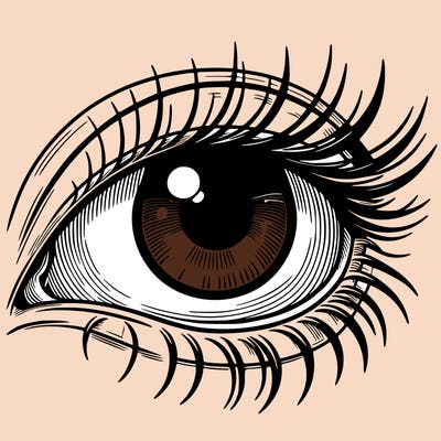 blank realistic eye