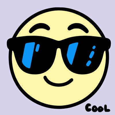 emoji with sunglasses