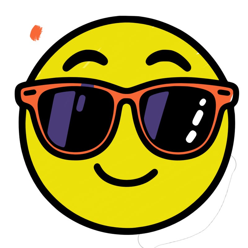 emoji with sunglasses