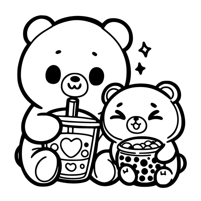 a bear and boba