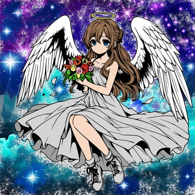 manga angel realistic