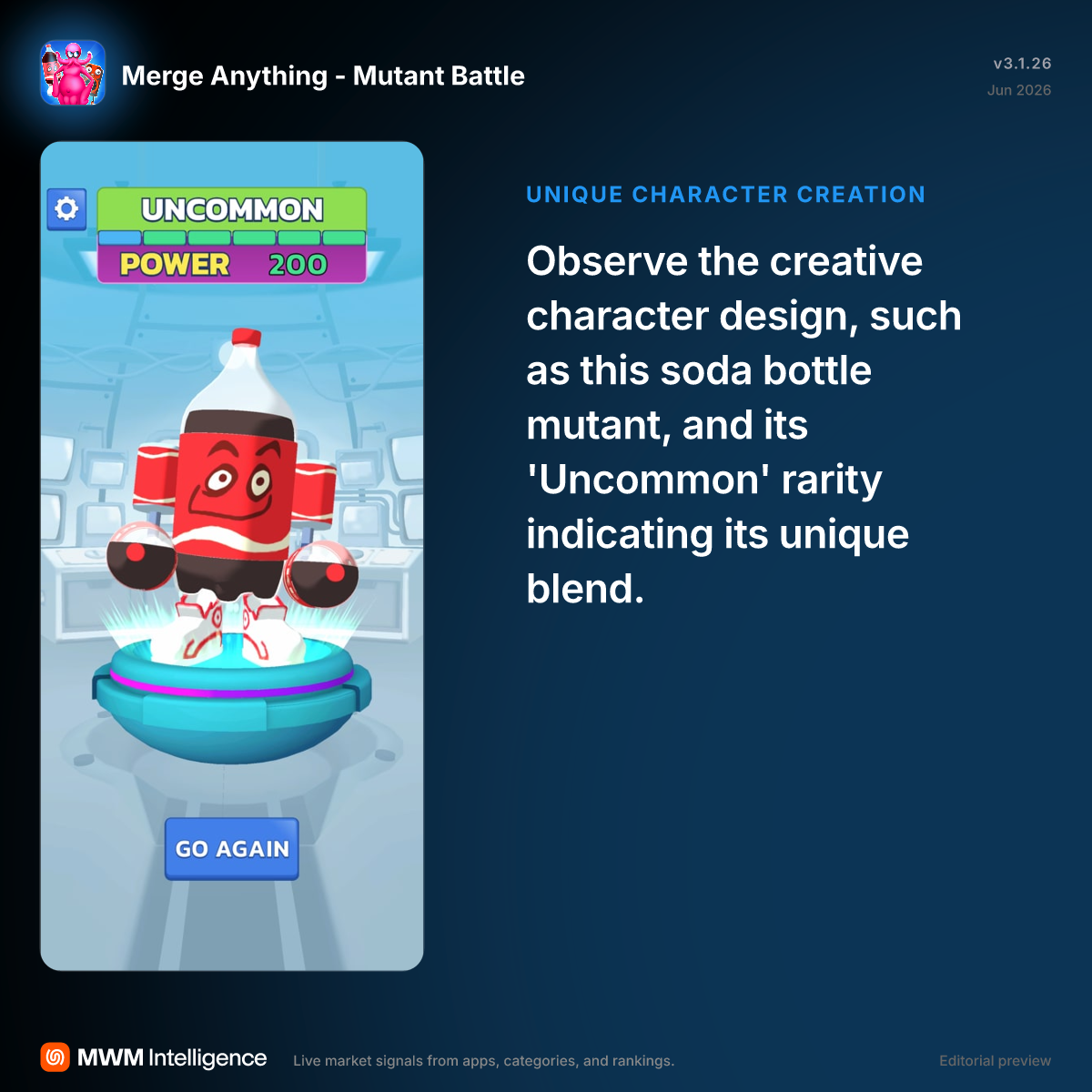 Merge Anything - Mutant Battle - Games App | MWM