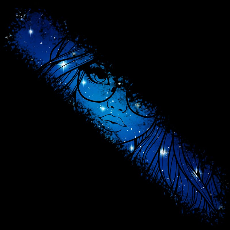 girl with long hair and freckles and glasses realistic