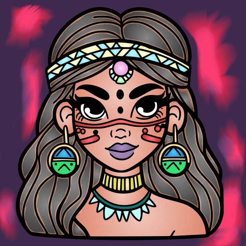 beautiful tribal woman