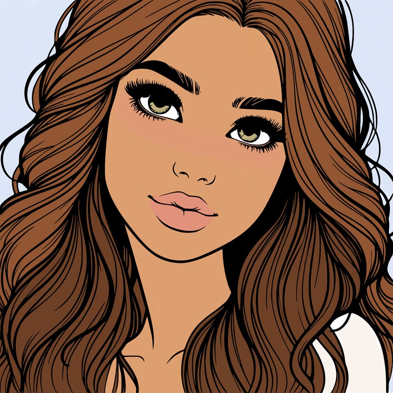 beautiful realistic girl