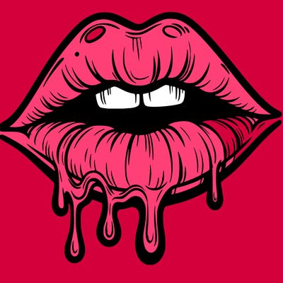 lips that look realistic and drip