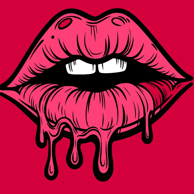lips that look realistic and drip