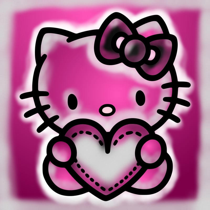 hello kitty with heart