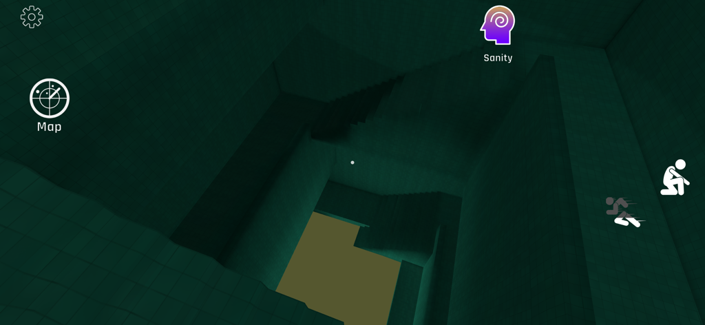 Backrooms Anomaly - Dark green tiled infinite staircase maze in Backrooms Anomaly gameplay