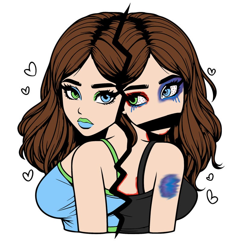 realistic girl split