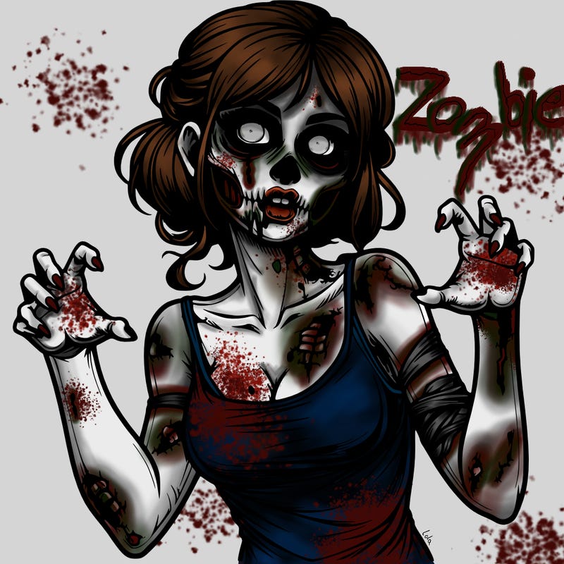 realistic zombie girl