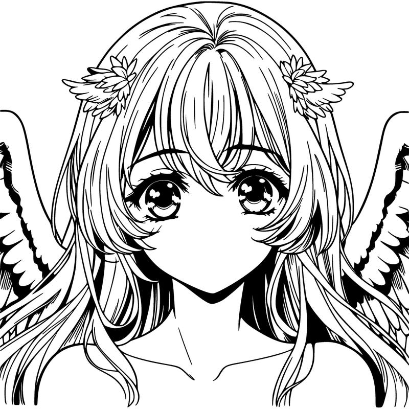 manga angel realistic