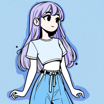 girl in a cute crop top