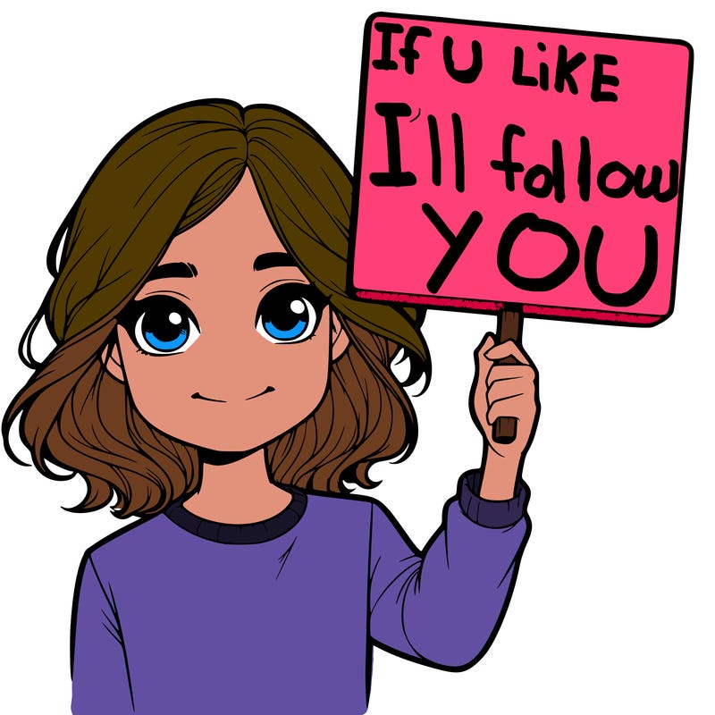 realistic girl holding up a sign