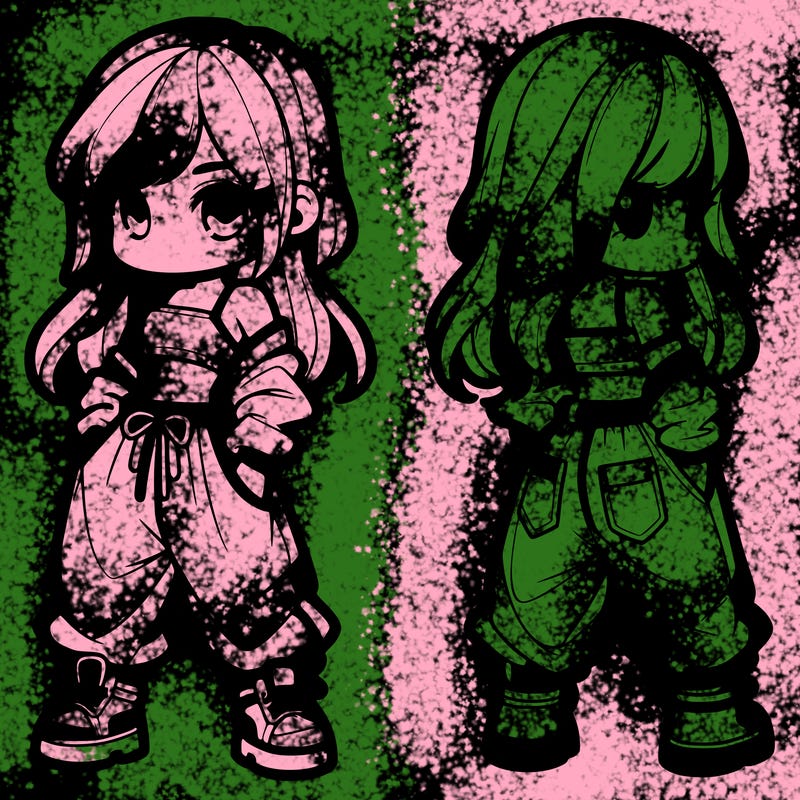 girl in crop top and baggy pants