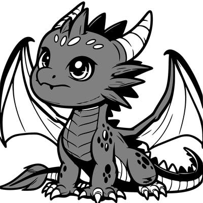 fierce baby night dragon