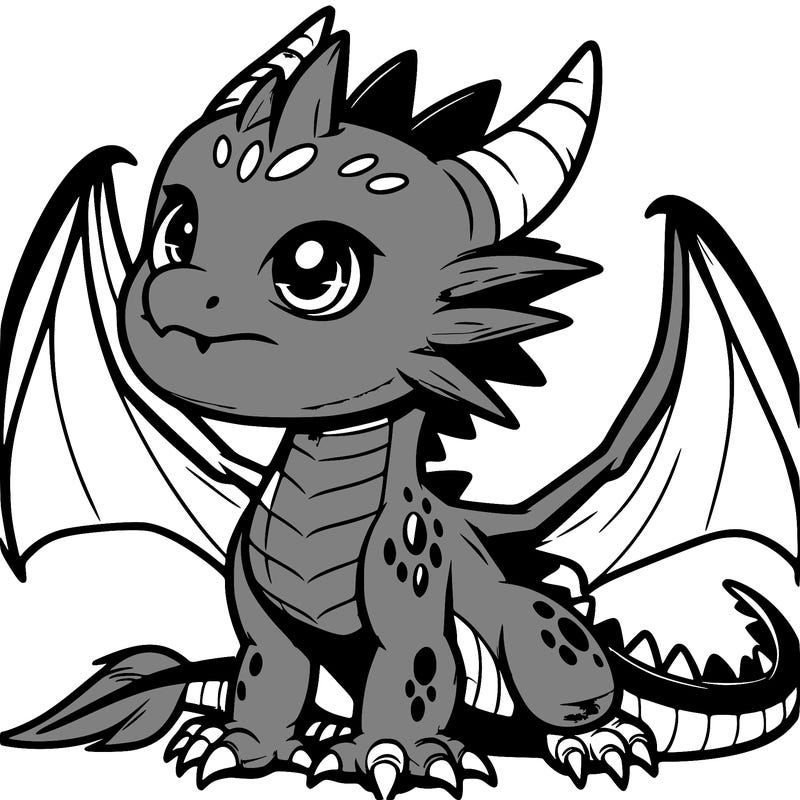 fierce baby night dragon
