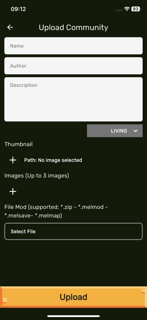 Nolem Playland Addons - Community upload form for sharing Melon Sandbox mods and skins