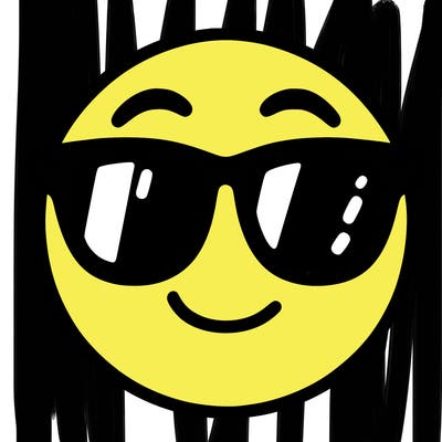 emoji with sunglasses