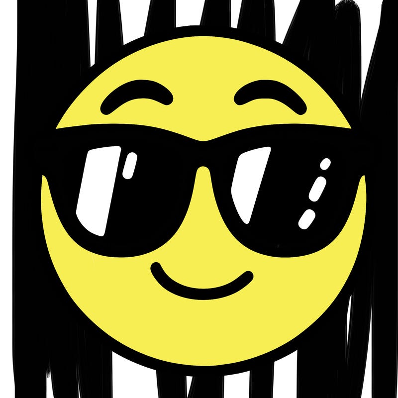 emoji with sunglasses