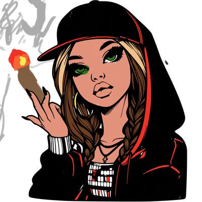 realistic hip hop girl