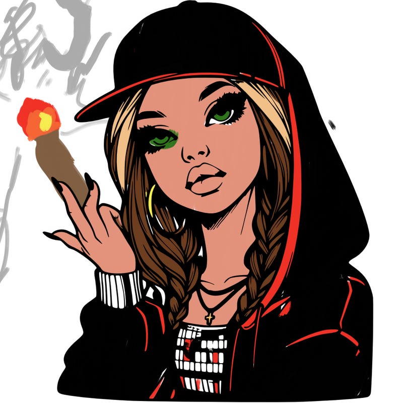 realistic hip hop girl