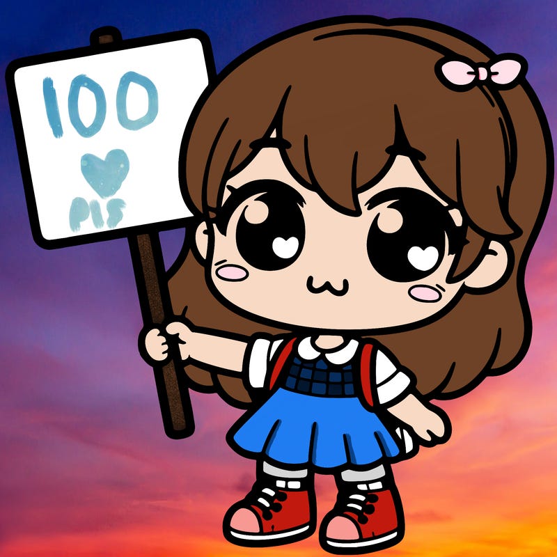 cute girl holding a sighn