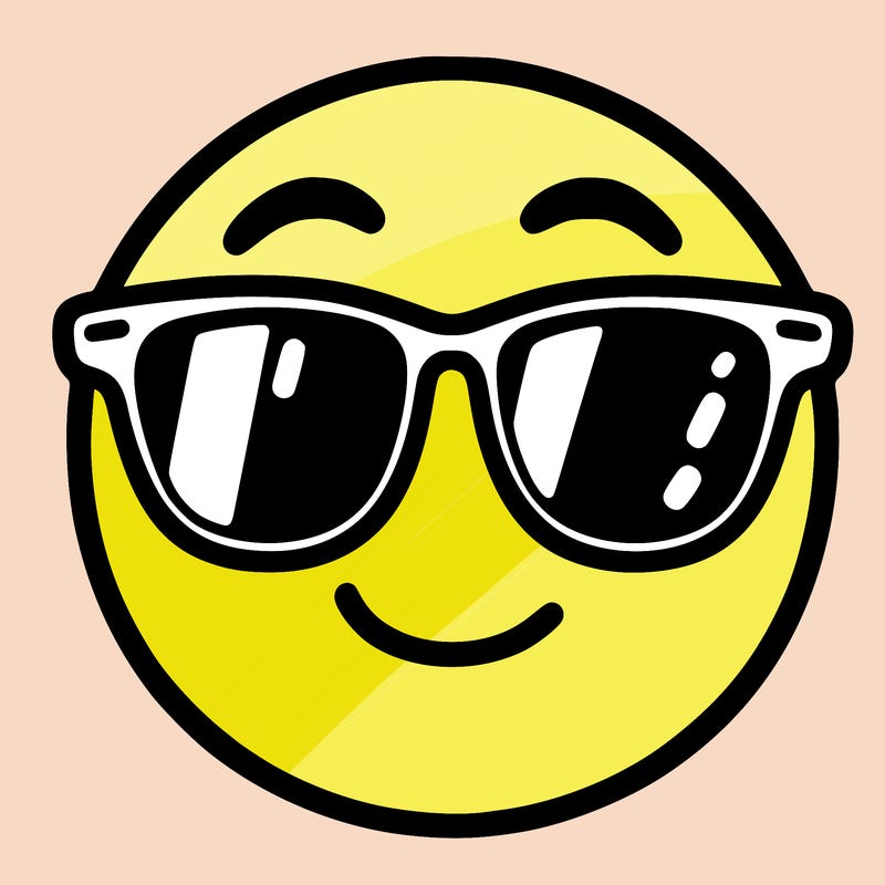 emoji with sunglasses