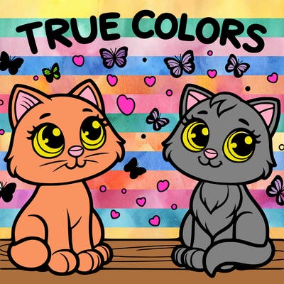 "true colors" written