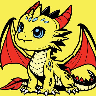 fierce baby night dragon