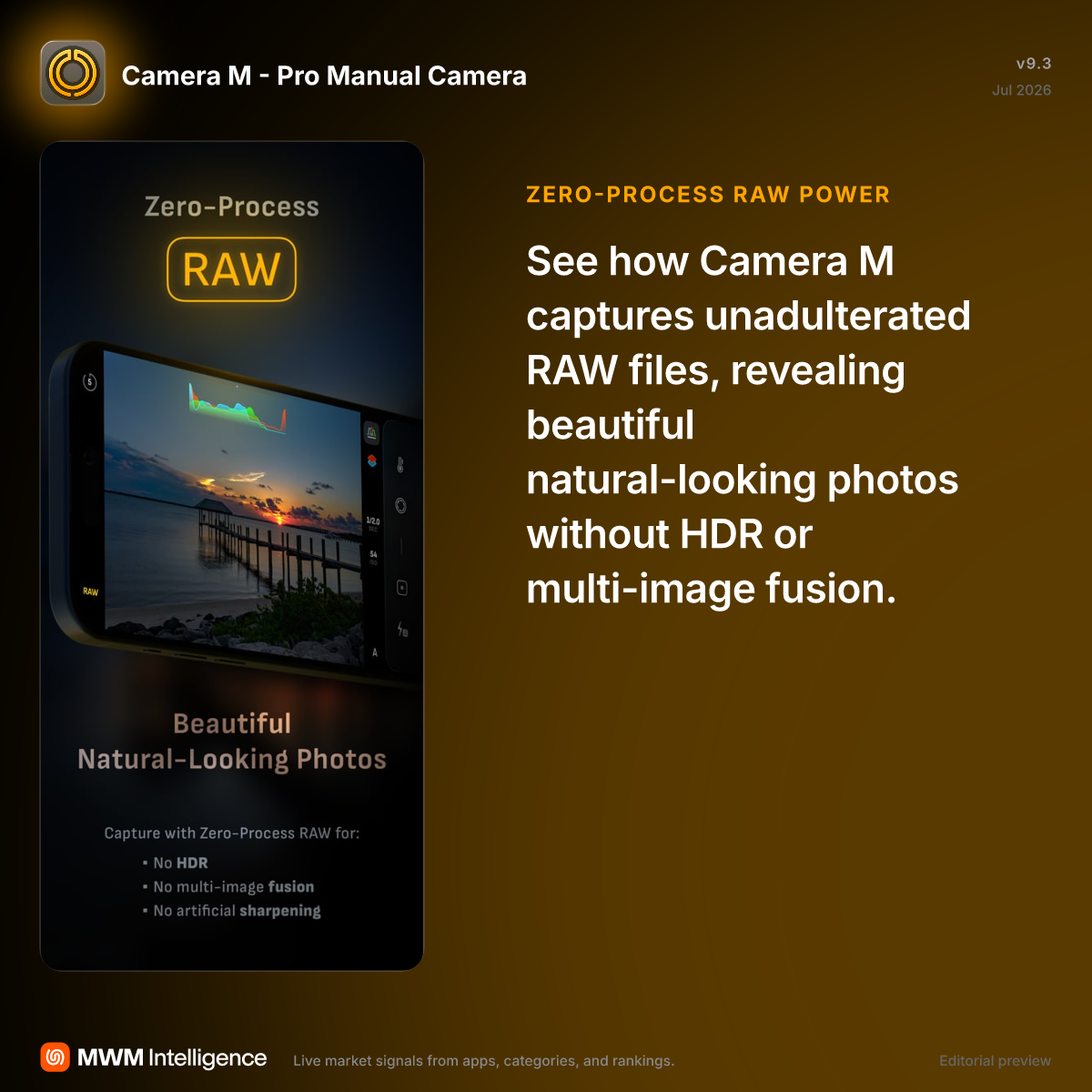 Camera M - Pro Manual Camera - Photo & Video App | MWM
